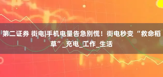 第二证券 街电|手机电量告急别慌！街电秒变 “救命稻草”_充电_工作_生活