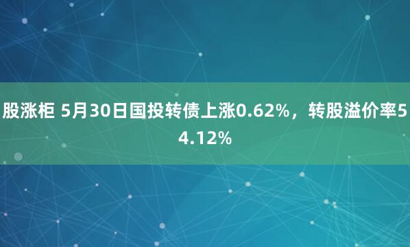 股涨柜 5月30日国投转债上涨0.62%，转股溢价率54.12%